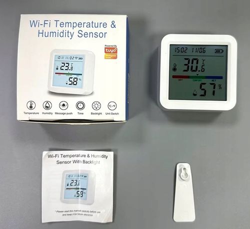 Termometr Czujnik Temperatury Wilgotności i Zegar TUYA SMART LIFE WIFI LCD na Arena.pl