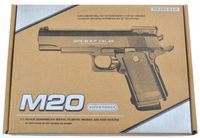 Metalowy Pistolet na Kulki Plastikowe + Granat