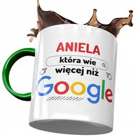 Kubek Zielony Dla Anieli Przyjaciółki Na Prezent Z Nadrukiem Ze Zdjęciem