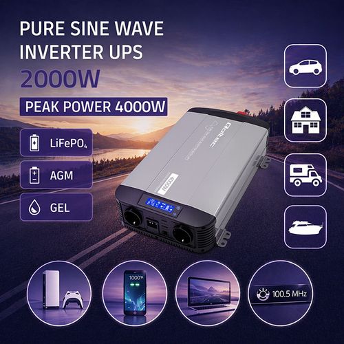 Qoltec przetwornica SINUS UPS 12V/230V 2000W na Arena.pl