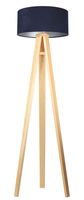 Lampa stojąca HOME 40 granatowa/srebrna/sosna