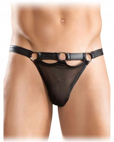 Męskie sex stringi z siateczką i regulowanym pasem na Arena.pl