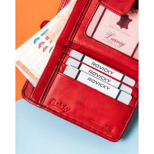 pojemny portfel damski z wieloma kieszeniami - rovicky na Arena.pl