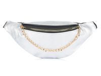 Srebrna Saszetka Nerka Biodrówka Ze Złotym Łańcuszkiem Q23
