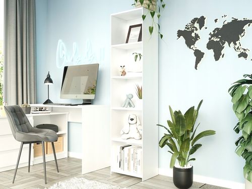 REGAŁ 40CM PÓŁKA SZAFKA KSIĄŻKI SEGREGATORY BIAŁY B-40 na Arena.pl