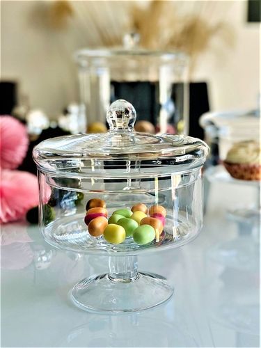 Bomboniera szklana pojemnik bombonierka h21 d21 na Arena.pl