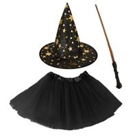 Akcesoria do przebrania ze spódniczką na Halloween Czarownica