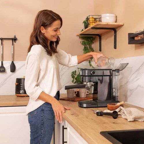 Ekspres Kolbowy Ciśnieniowy Cecotec Cafelizzia 890 Dark 1350W 20bar Czarny na Arena.pl