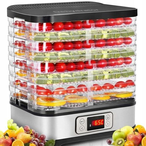 Suszarka do grzybów owoców warzyw DUŻA MOCNA 500W TERMOOBIEG REGULACJA na Arena.pl