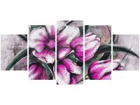70CM 150CM OBRAZ 5 ELEM KOMPOZYCJA TULIPANÓW ŚCIENNY