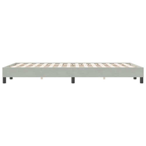 Łóżko Box Spring bez materaca Jasnoszary 120x220 cm Aksamit na Arena.pl