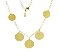 naszyjnik z monetkami