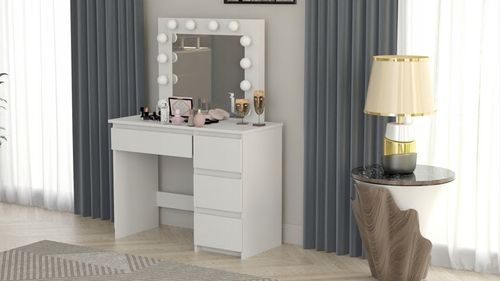 TOALETKA IZA 12 LED Z ŻARÓWKAMI DO WIZAŻU MAKIJAŻ na Arena.pl