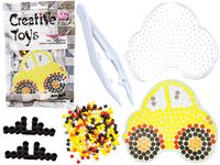 DLA DZIECI KORALIKI DO PRASOWANIA, , ŻÓŁTY SAMOCHÓD