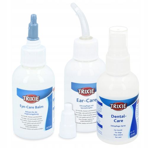 4x 50 ml Płyn do Uszu Psa Kota Krople Przemywania Oczu Spray Zębów Krem Łap na Arena.pl