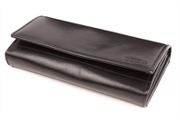 Duży skórzany portfel damski KEMER VOOC PPD5 Czarny