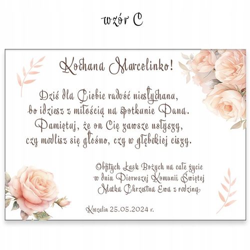 Pamiątka Pierwszej Komunii Świętej Pudełko różaniec na Arena.pl