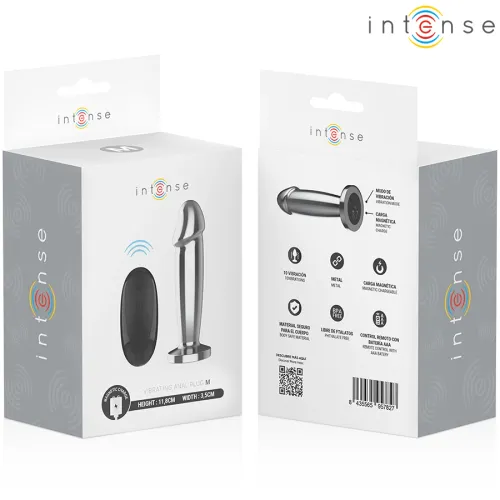 intense plug metalowy m - 10 trybow wibracji, pilot, aluminium na Arena.pl