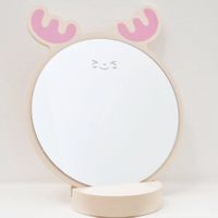 Lusterko drewniana ozdobne na podstawce jelonek