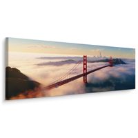 Obraz Do Salonu MOST Golden Gate We Mgle San Francisco 145cm x 45cm