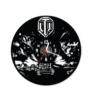 Zegar ścienny z płyty winylowej World of Tanks 7.7