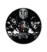 Zegar ścienny z płyty winylowej World of Tanks 7.7