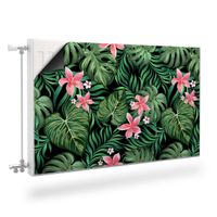 Magnetyczna MASKOWNICA Na Grzejnik Egzotyczne Liście KWIATY 120cm x 60cm