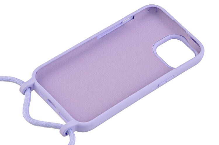 Etui ze sznurkiem RCK do Apple iPhone 15 Plus / 15+ fioletowy zdjęcie 4