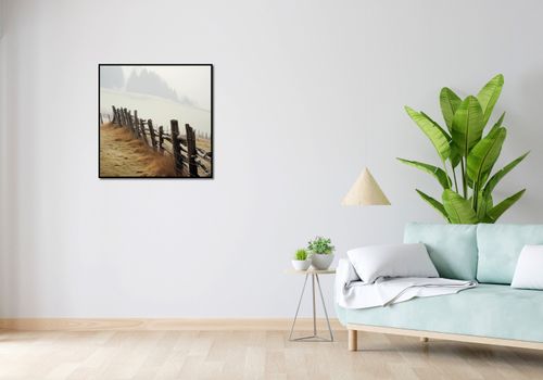 Plakat 70x70cm Spowity Mgłą na Arena.pl