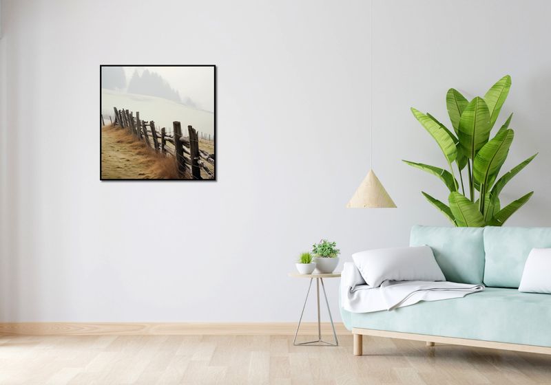 Plakat 70x70cm Spowity Mgłą zdjęcie 4