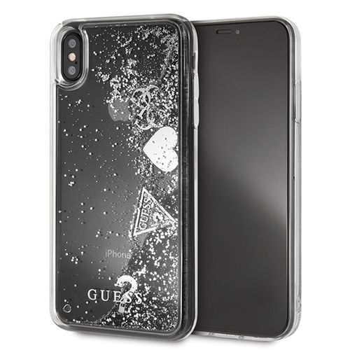 GUESS HARD CASE GLITTER - iPhone XS Max - SILVER na Arena.pl