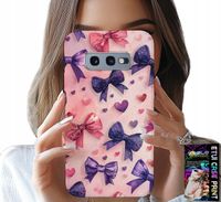 ETUI DO SAMSUNG GALAXY S10E - KOLOROWE WSTĄŻKI WSTĄŻKA WZORY + FOLIA