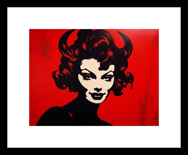 Plakat 20x15cm Czerwona Diablica zdjęcie 3