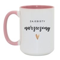 Duży Biało-Różowy 450 ml