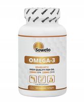 SOWELO OMEGA 3 330 EPA 220 DHA D3+K2+VIT E 100 Kapsułek