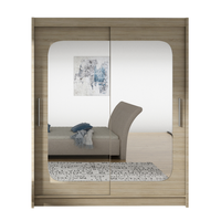 Szafa przesuwna Westa XII z lustrem 150 - pojemna garderoba - SONOMA