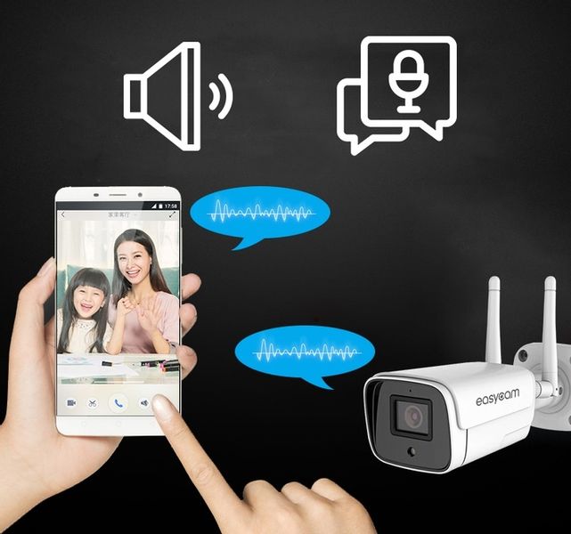 Kamera IP EasyCam zewnętrzna WiFi IR 30m Tuya 2MPx zdjęcie 8