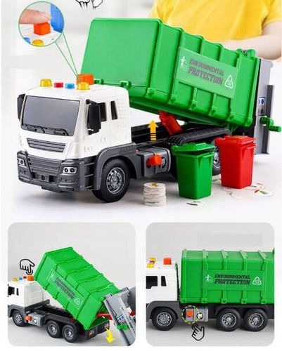 Śmieciarka DUŻA Ciężarówka Zabawka INTERAKTYWNA dla dzieci chłopca 3 latka na Arena.pl