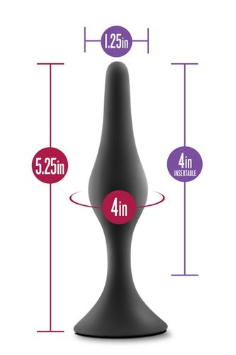 anal adventures platinum silicone beginner plug large black na Arena.pl