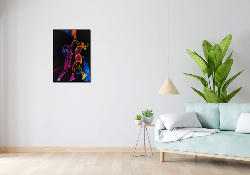 Plakat 50x70cm Mecz W Kosza zdjęcie 4