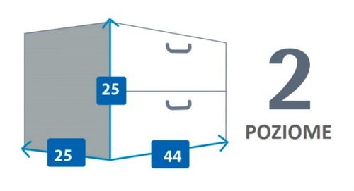 Pudełko kartonowe 2 szuflady poziome OWOCE JABŁKO na Arena.pl