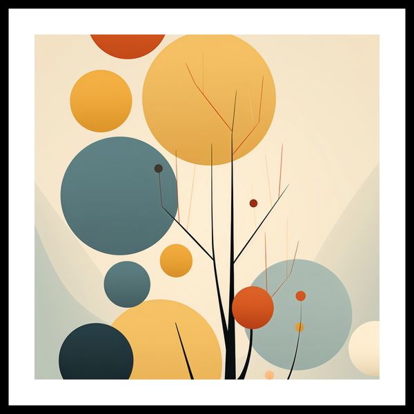 Plakat 40x40cm Harmonia Jesiennych Kolorów zdjęcie 3