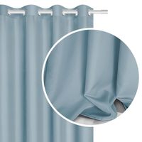 Zasłona gotowa na przelotkach VIVA 140x250 błękitna