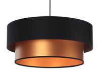 Lampa wisząca DOUBLE BLACK 60 miedziana/czarna