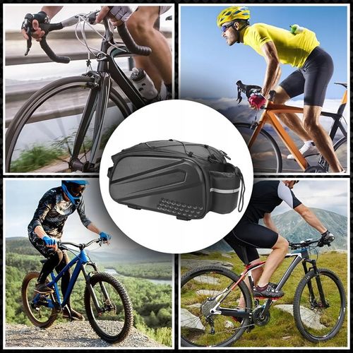 SAKWA ROWEROWA TORBA NA BAGAŻNIK ROWER ODBLASKOWA KUFER POJEMNA USZTYWNIANA na Arena.pl