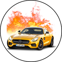 Opłatek na tort Mercedes Auto Samochód Logo Urodziny 18 30 40 50