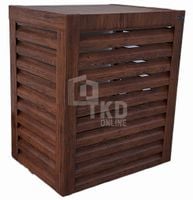 Osłona pompy ciepła 80x40x120 cm ciemny orzech TKD183