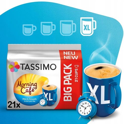 Kapsułki TASSIMO Jacobs Morning Cafe MILD XL 21 na Arena.pl