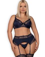 Drimera komplet 3-cz. niebieski - polubisz się na nowo Obsessive L/XL