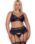 Drimera komplet 3-cz. niebieski - polubisz się na nowo Obsessive L/XL